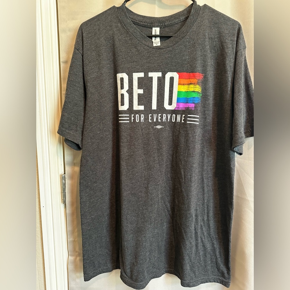 BETO FOR EVERYONE t-shirt. Great condition. Size XL. cotton/poly blend.